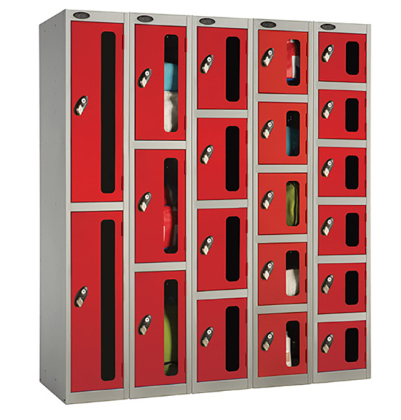 Clear Door Lockers | allstorageproviders.ie |  1